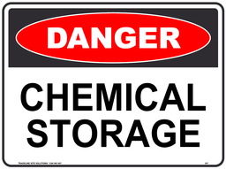 Safety Sign 600 x 450mm - Chemical Storage