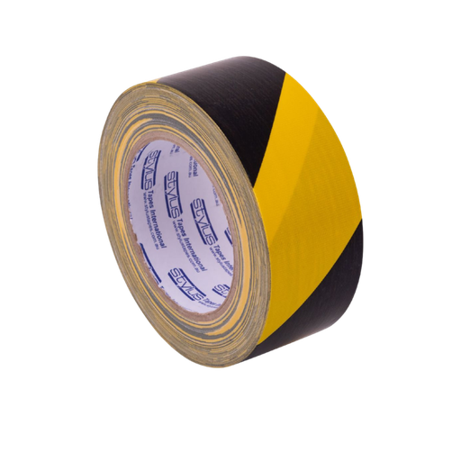 [BYCLTAPE] Cloth Tape 48mm x 25m - Black / Yellow (ea/24box)